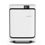 BONECO P500 Air Purifier front view, white body with black trim, digital display panel at top, BONECO logo centered, sleek modern design for home air cleaning
