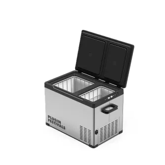 Maentum IceCube DUAL 30 kompresora dzesētājs ar divām nodalījumiem, 30L kapacitāti un 12/24/230V jaudas iespējām.