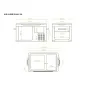 Maentum IceCube DUAL 30 compressor cooler blueprint with dual-zone compartments, ventilation grilles, and 12/24/230V power options