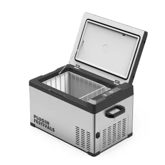 Maentum IceCube 30 Compressor Cooler with 30L capacity, 12/24/230V power options, and qAIR cooling system for quiet, efficient mobile use