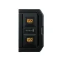 Blackmagic Design 16TB Media Module with dual M.2 PCIe SSD slots, black rugged case, front view