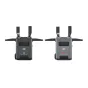 Two DJI SDR Transmission units, one TX and one RX, displayed front view with antennas, screen and "SDR TRANSMISSION" label, part of the DJI RS 4 Pro Combo kit.