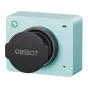 Compact OBSBOT Meet 2 Aurora Green webcam with gesture control and privacy cover for professional video calls