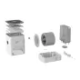 BONECO H400 SMART hybrid humidifier and air purifier disassembled with filter cartridge, water tank, and base components