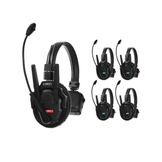 SYNCO Xtalk XPro5 двухсторонняя беспроводная гарнитура с двумя антеннами, радиусом действия 500 м и шумоподавлением для профессиональной связи