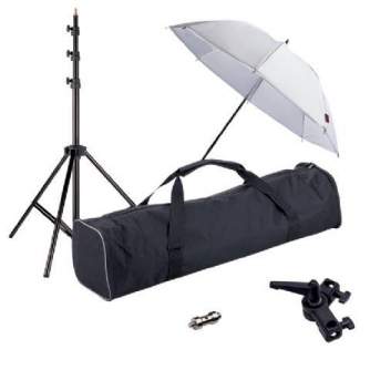 Umbrellas - Linkstar Strobist Set with Umbrella UK-84T - quick order from manufacturer