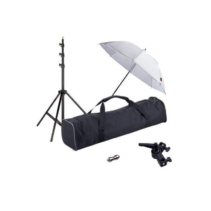Umbrellas - Linkstar Strobist Set with Umbrella UK-84T - quick order from manufacturer