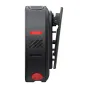 Insta360 Mic Pro Transmitter Graphite Black side view with red indicator light and mounting clip