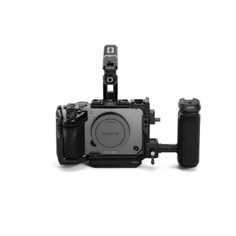 Tilta Camera Cage for Sony FX5 Base Kit - Black, modulāra kamera kaste ar augšējiem un sānu rokturiem, NATO sliedi un ARCA plati Sony FX5 kamerai