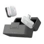 Беспроводная микрофонная система DJI Mic Mini 2S с передатчиком, магнитным зарядным кейсом и мобильным приемником для высококачественной записи звука.
