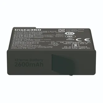 Insta360 X6 Xtreme Battery 2600mAh - Батарея для камеры с 140-минутной записью в 8K, в комплекте с мешком для хранения