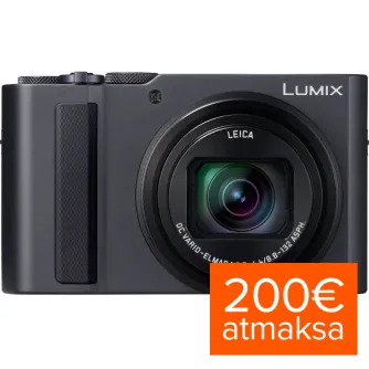 Panasonic Lumix TZ300 kompaktais fotoaparāts ar izstieptu LEICA 15x optisko zoom objektīvu un 20.1MP sensoru, priekšējais skats