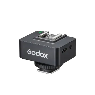 Godox XR TTL Trigger Receiver with wireless flash synchronization and remote shutter control for Canon, Nikon, and Sony cameras