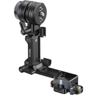 SmallRig L-shaped monitor support ar cilindrisku monitores montu un klāturu pamatu, melna metāla konstrukcija, ar pievilkšanas pogu un atslēgas sviru drošai piestiprināšanai pie LCD ekrāniemSmallRig L-shaped monitor support ar cilindrisku monitores montu un klāturu pamatu, melna metāla konstrukcija, ar pievilkšanas pogu un atslēgas sviru drošai piestiprināšanai pie LCD ekrāniem