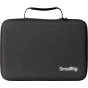 SmallRig black protective case for the 6520 RM 03 3-pack LED video light kit, featuring a sturdy top handle and zip closure, with the brand logo displayed