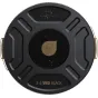 PolarPro Mini MagLock VND 2–5 Stop Black Mist 1/4 filter top view, showing black circular filter with gold logo and '2-5 VND BLACK' label, featuring Mini MagLock system for Leica Q3 and Fujifilm X100VI