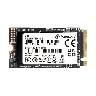 TRANSCEND PCIe Gen 4x4 M.2 SSD MTE410S, M.2 2242, PCIe Gen4x4, NVMe, 3D TLC,