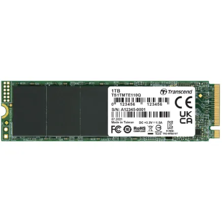 TRANSCEND PCIe SSD 110Q, M.2 2280,PCIe Gen3x4, M-Key, QLC, DRAM-less I 1TB
