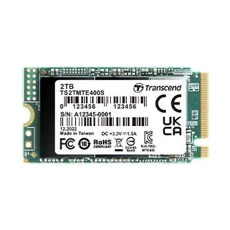 TRANSCEND PCIe M.2 SSD MTE400S, M.2 2242,PCIe Gen3x4, NVMe, 3D TLC, DRAM-less