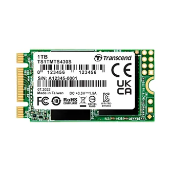 TRANSCEND SATA III 6Gb/s M.2 SSD 430S, M.2 2242 SSD, SATA3 B+M Key, TLC (ultra-c