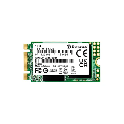 TRANSCEND SATA III 6Gb/s M.2 SSD 430S, M.2 2242 SSD, SATA3 B+M Key, TLC (ultra-c