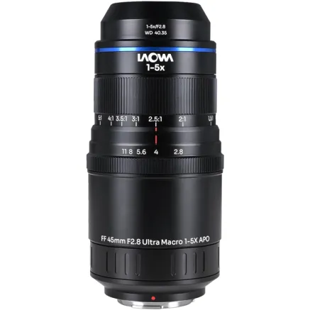 Laowa Aksen 45mm f/2.8 1-5X Ultra Macro APO MFT