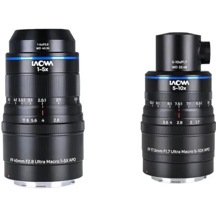 Laowa Aksen 2-lens Bundle 45mm f/2.8, 17.5mm f/1.7 (Coaxial Illumination Version) 