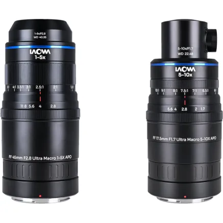 Laowa Aksen 2-lens Bundle 45mm f/2.8, 17.5mm f/1.7 (Coaxial Illumination Version) 