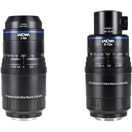 Laowa Aksen 2-lens Bundle 45mm f/2.8, 17.5mm f/1.7 (Coaxial Illumination Version) 