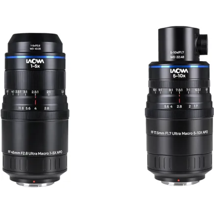 Laowa Aksen 2-lens Bundle 45mm f/2.8, 17.5mm f/1.7 (Coaxial Illumination Version) 