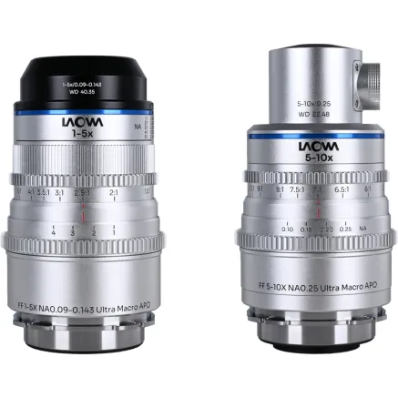 Laowa Aksen 2-lens Cine Bundle 45mm f/2.8, 17.5mm f/1.7 (Coaxial Illumination 