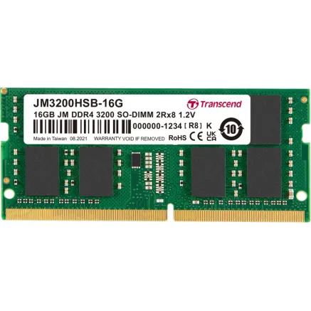 TRANSCEND JetRAM DDR4-3200 SO-DIMM CL22 (2Rx8) 16GB