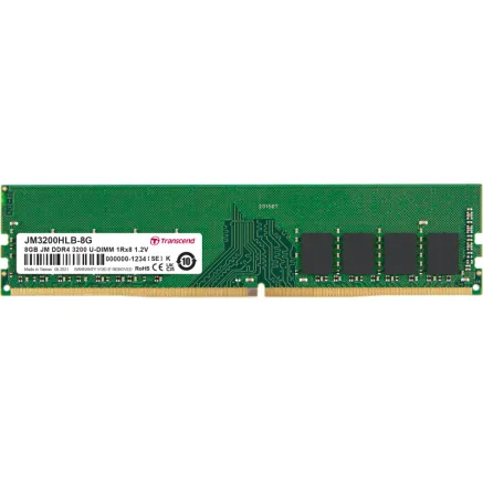 TRANSCEND JetRAM DDR4-3200 U-DIMM CL22 (1Rx8) 8GB