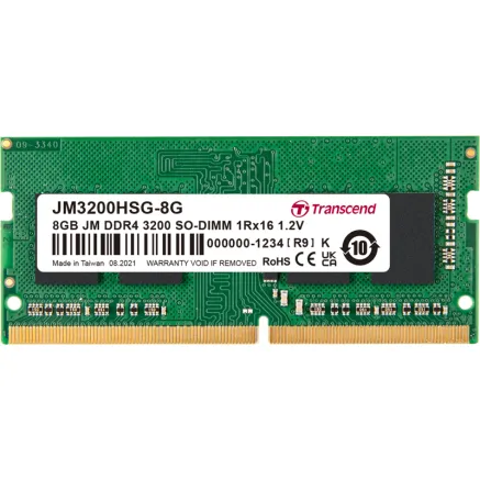 TRANSCEND JetRAM DDR4-3200 SO-DIMM CL22 (1Rx16) 8GB