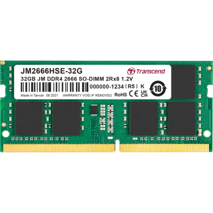 TRANSCEND JetRAM DDR4-2666 SO-DIMM CL19 (2Rx8) 32GB