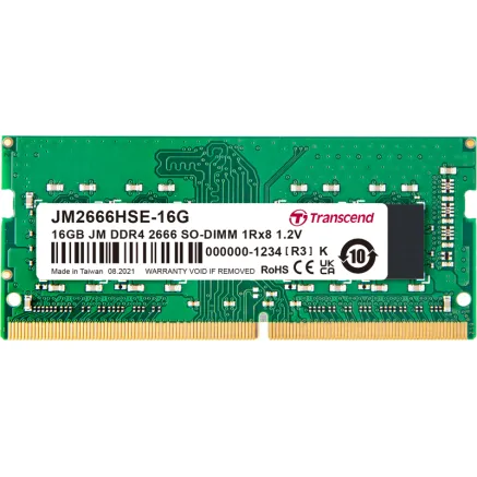 TRANSCEND JetRAM DDR4-2666 SO-DIMM CL19 (1Rx8) 16GB