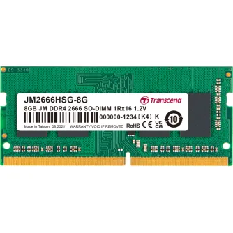JetRAM DDR4-2666 SO-DIMM CL19 (1Rx16) 8GB