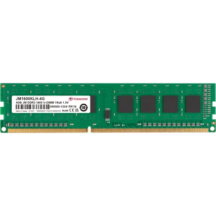 TRANSCEND JetRAM DDR3-1600 U-DIMM CL11 (1Rx8) 4GB