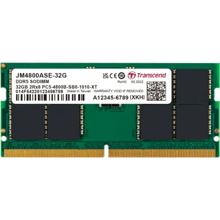 TRANSCEND JetRAM DDR5-4800 SO-DIMM CL40 (2Rx8) 32GB