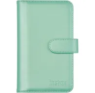 Minta zaļš Fujifilm instax mini 13 fotoalbums ar magnētisko aizdari, mākslīgās ādas vāku un iegravētu instax logotipu.Minta zaļš Fujifilm instax mini 13 fotoalbums ar magnētisko aizdari, mākslīgās ādas vāku un iegravētu instax logotipu.