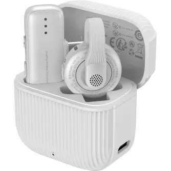 5719 S70-C1 Wireless Microphone with USB-C Adapter for Phones White