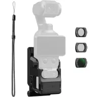 SmallRig 6872 cage kit for DJI Osmo Pocket 4/3 with protective metal cage, wrist strap, CPL, Black Mist, and variable ND filters displayed against a clean backgroundSmallRig 6872 cage kit for DJI Osmo Pocket 4/3 with protective metal cage, wrist strap, CPL, Black Mist, and variable ND filters displayed against a clean background