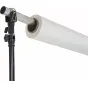 Manfrotto Solo Heavy Duty 4m fona atbalsts ar baltu fona rulli, uzstādīts uz pivotējoša metāla kāta