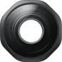 Insta360 Ultra Wide Lens ar melnu oktagona rāmi un caurspīdīgu stikla elementu, nodrošinot 189° ultra-plašu redzes leņķi.