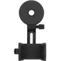 Redleaf SOM-3 smartphone adapter with circular foam eyepiece clamp and rectangular smartphone holder, featuring an adjustable knurled knob for precise alignment, compatible with telescopes, binoculars, microscopes, and spotting 