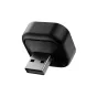 Tech-Protect CA01 wireless CarPlay/Android Auto adapter with a sleek matte black finish, featuring a USB connector and a small blue LED indicator.