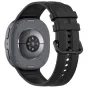 Tech-Protect melns silikona pulksteņa siksna Samsung Galaxy Watch 40/44/46 mm, ar metāla sprādzi un ātrās atbrīvošanas savienotāju.