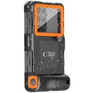 Tech-Protect водонепроницаемый чехол IPX8 для смартфонов до 6,7 дюйма, с прозрачным окном для камеры, оранжевыми акцентами, каплями воды, креплением для штатива и ремешком.Tech-Protect водонепроницаемый чехол IPX8 для смартфонов до 6,7 дюйма, с прозрачным окном для камеры, оранжевыми акцентами, каплями воды, креплением для штатива и ремешком.