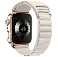 Tech-Protect starlight nylon watch strap with breathable textile design, quick-release buckle, compatible with Huawei Watch Fit 3/4/4 Pro/5/5 Pro, fitted to a smartwatch with an orange accent ring.Tech-Protect starlight nylon watch strap with breathable textile design, quick-release buckle, compatible with Huawei Watch Fit 3/4/4 Pro/5/5 Pro, fitted to a smartwatch with an orange accent ring.