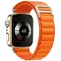 Tech-Protect oranžais nylona pulksteņa siksna Huawei Watch Fit 3/4/4 Pro/5/5 Pro, elpojošs tekstila materiāls ar ātri atveramu metāla sprādzi